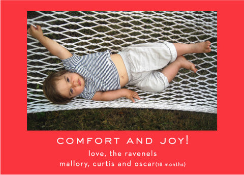 comfort and joy red