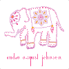 india elephant sticker - tina j studio
 - 1