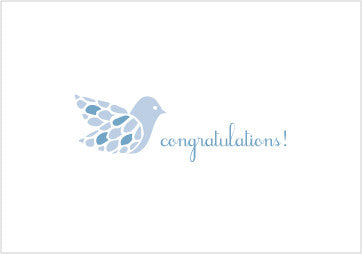blue birdy congrats - tina j studio
