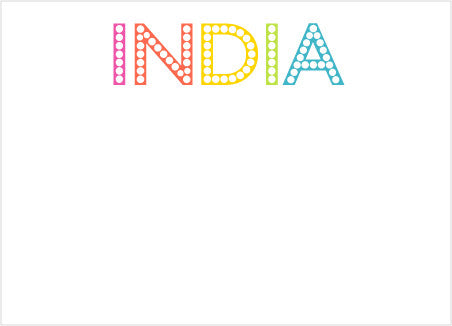 india marquee notes - tina j studio
 - 1
