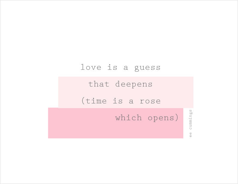 love is a guess folded card