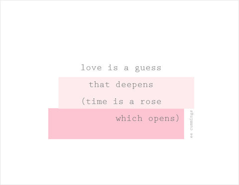 love is a guess folded card