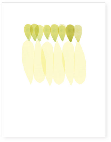 yellow drops print